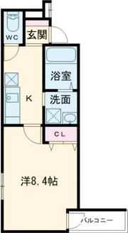 フジパレス住道Ⅱ番館の間取り画像