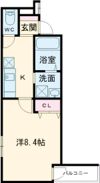 フジパレス住道Ⅱ番館の間取り画像