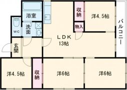 ルークレジデンス姫路Ⅰの間取り画像
