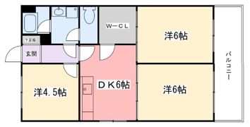 東今宿中村コーポⅡの間取り画像