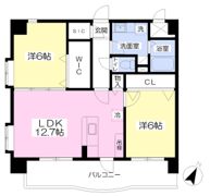 Assolate 諸岡の間取り画像
