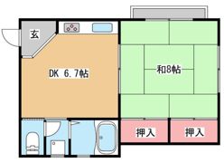 クスチュウ旗塚通の間取り画像