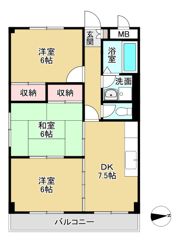 タウンズイノウエの間取り画像