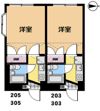 ジョイパレス平塚の間取り画像