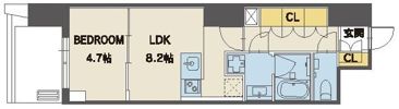 シーズンフラッツ上杉の間取り画像