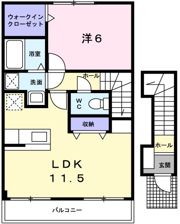 レジデンス白鳥の間取り画像