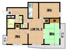 クラックスハイム第3戸塚の間取り画像