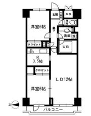 レジディア目白の間取り画像