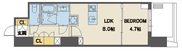 シーズンフラッツ上杉の間取り画像