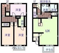 リースランド美ノ郷 Aの間取り画像
