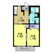 グリーンハイツ浜尾Bの間取り画像