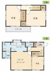 横川町戸建ての間取り画像