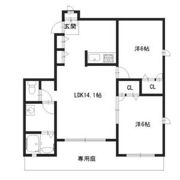 パディフィールド今宿Bの間取り画像
