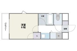 パラージュ西新の間取り画像