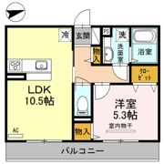 プランドール花田Ⅱの間取り画像