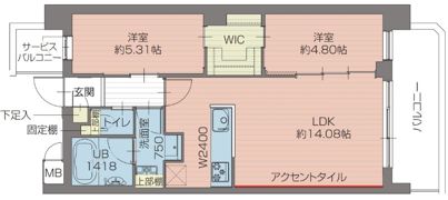 プレジオ北綾瀬ASIANの間取り画像