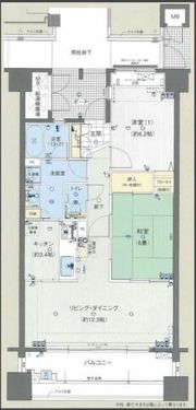 カレント富安の間取り画像