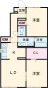 サンガーデン田中Ⅱの間取り画像