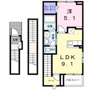 トリニティ下川東の間取り画像