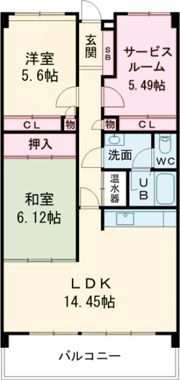 LA相浦の間取り画像
