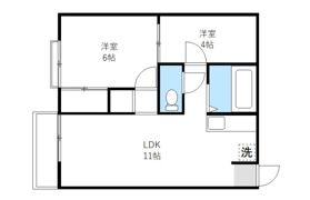 コーポけやきの間取り画像