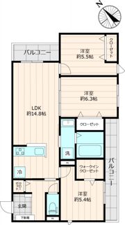 アズール伯玄の間取り画像
