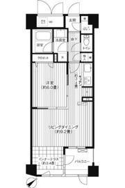 コスモリード新宿余丁町の間取り画像