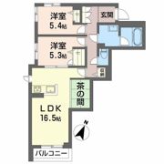 ShaMaison sanyoの間取り画像