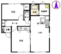 ベルメゾン エスト B棟の間取り画像