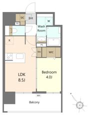 S-RESIDENCE博多駅東awesomeの間取り画像