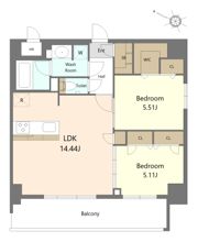 S-RESIDENCE薬院aureateの間取り画像