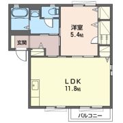 レザムルーズAの間取り画像