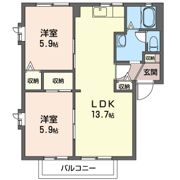 ウィローズコート Aの間取り画像