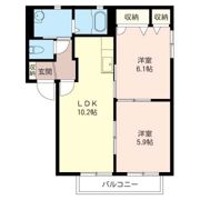 ツイン シャーメゾンAの間取り画像