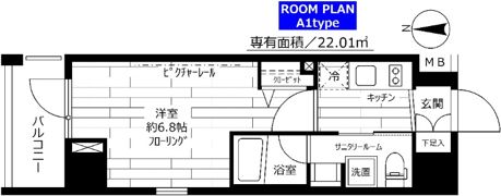 ステージファースト西池袋の間取り画像