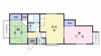 ハイツ野崎Bの間取り画像