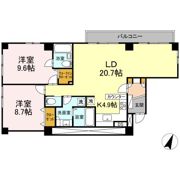 六本木コートの間取り画像