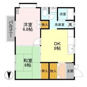 クリスタル女池 Aの間取り画像