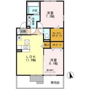 ハルトリーゲル Bの間取り画像