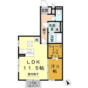 リヴェール長瀬の間取り画像