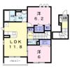 プラシード名島Ⅱの間取り画像