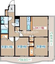 ガーネットヒルズ広瀬町の間取り画像