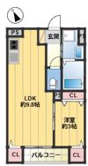 グリッター 香椎の間取り画像