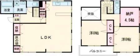 日吉台2丁目戸建ての間取り画像