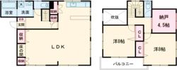 日吉台2丁目戸建ての間取り画像
