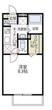 アルエット矢部の間取り画像