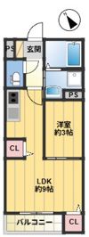 グリッター 香椎の間取り画像