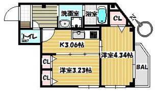 サンセール祖原の間取り画像