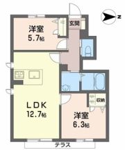 MAST COURT 加古川南 B棟の間取り画像