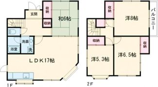 土山駅前貸家の間取り画像